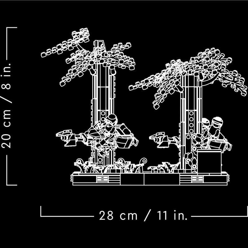Endor™ Speeder Chase Diorama