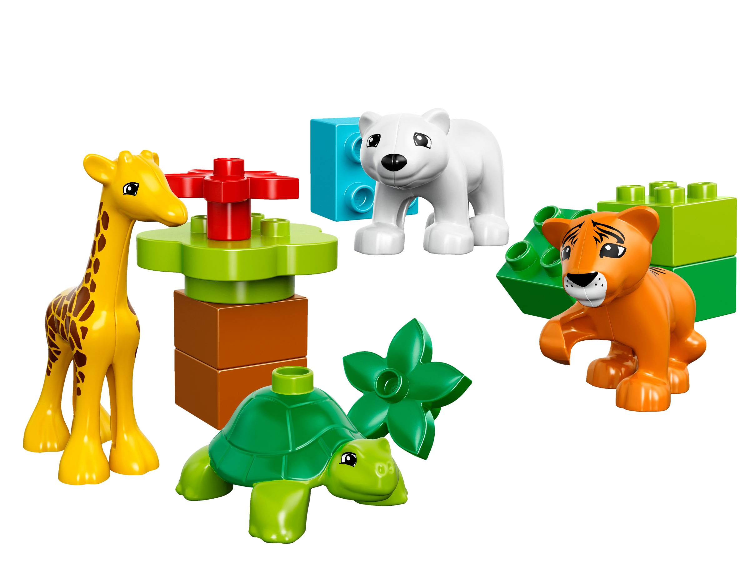 Baby Tier Zoo Safari Lego Duplo kleine Giraffe 