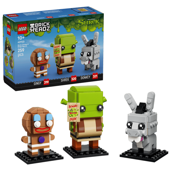LEGO 40923 Figurines de Shrek, l’Âne et Ti Biscuit — visuel 2 sur 8