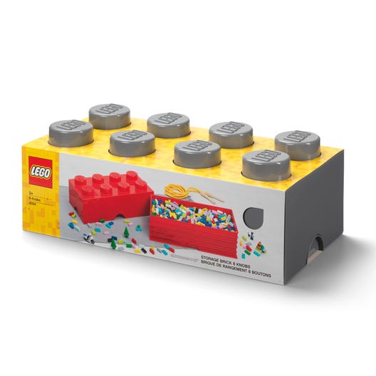 LEGO 5006915 - 8-knops opbevaringsklods – grå