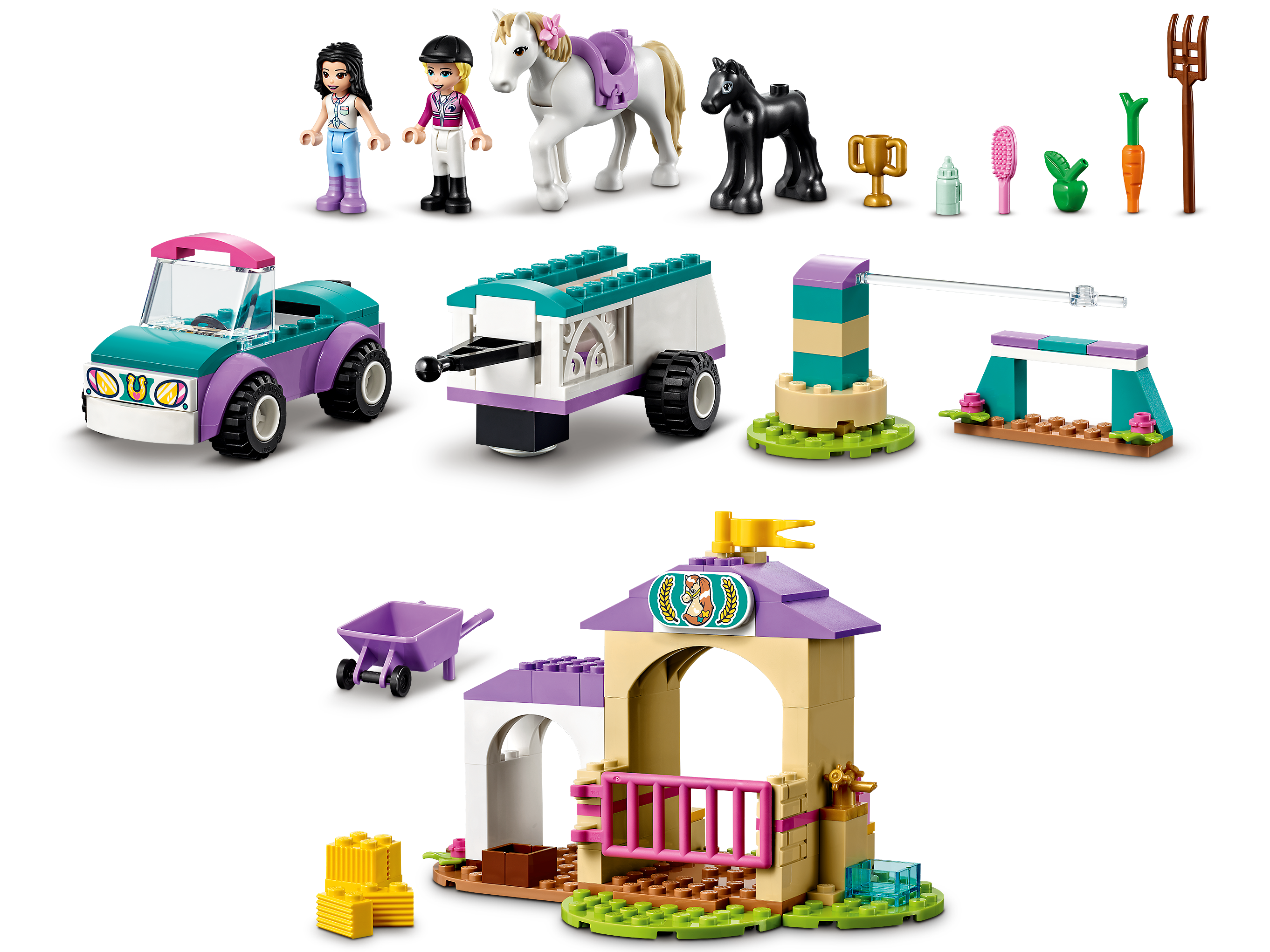Friends - Le dressage de chevaux et la remorque (41441) LEGO