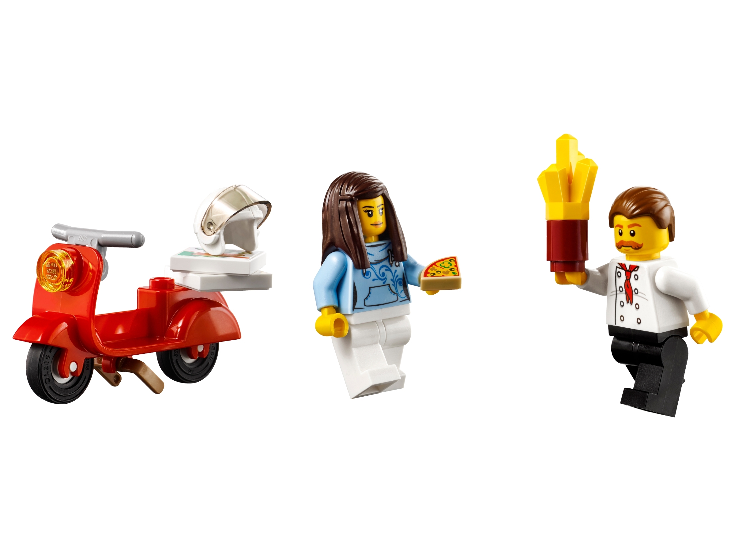 LEGO Pizza Oven with Pizza Food for Chef Minifigure Town 