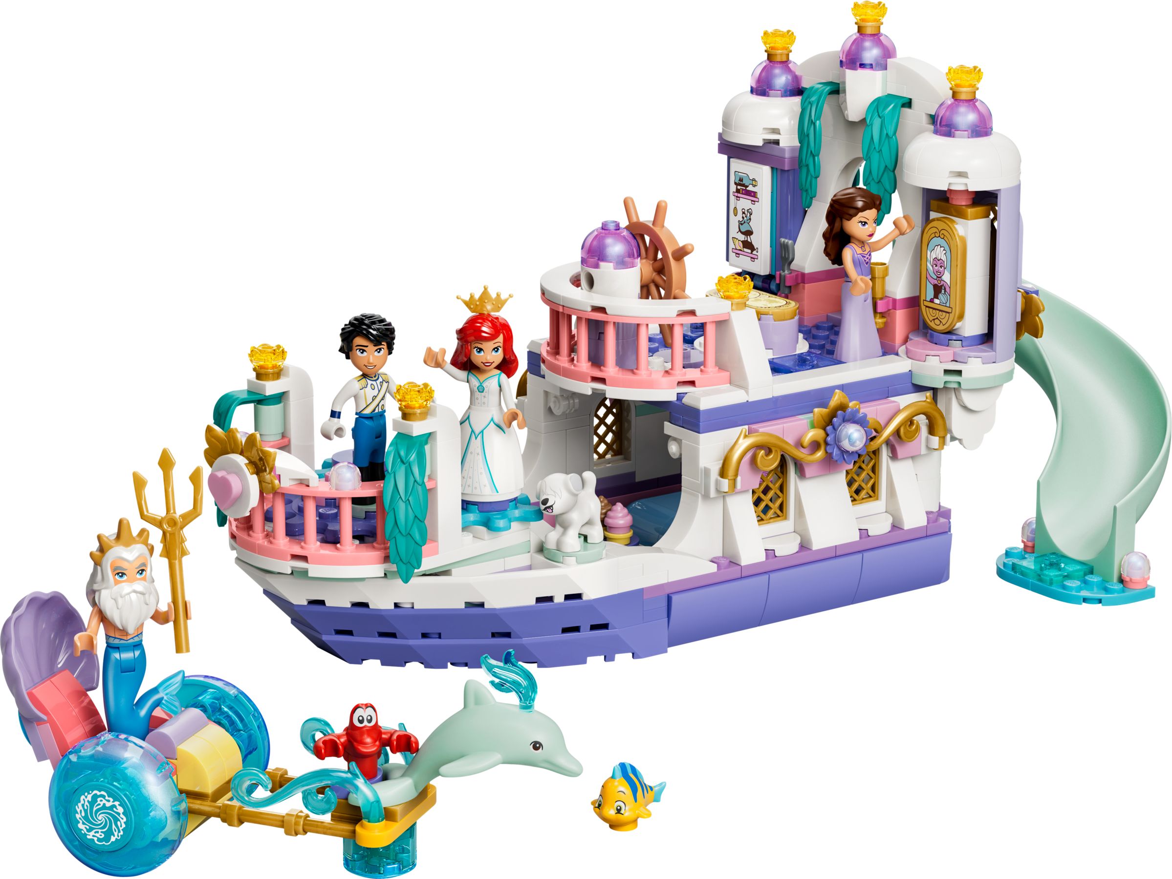 LEGO® Disney Princess 43299 Le bateau du mariage royal d’Ariel - vue 2