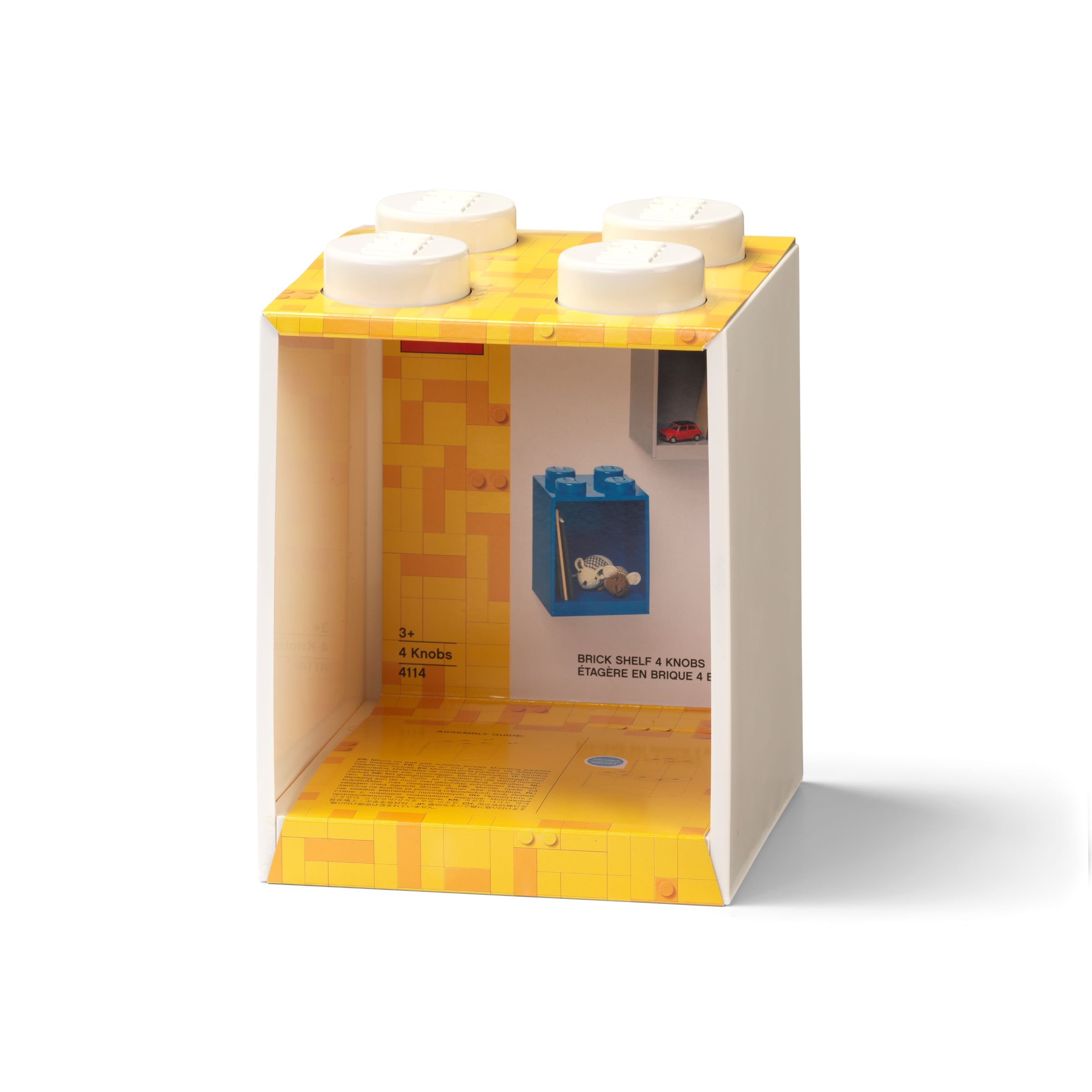 LEGO 5007282 - 4-knops klodshylde – hvid