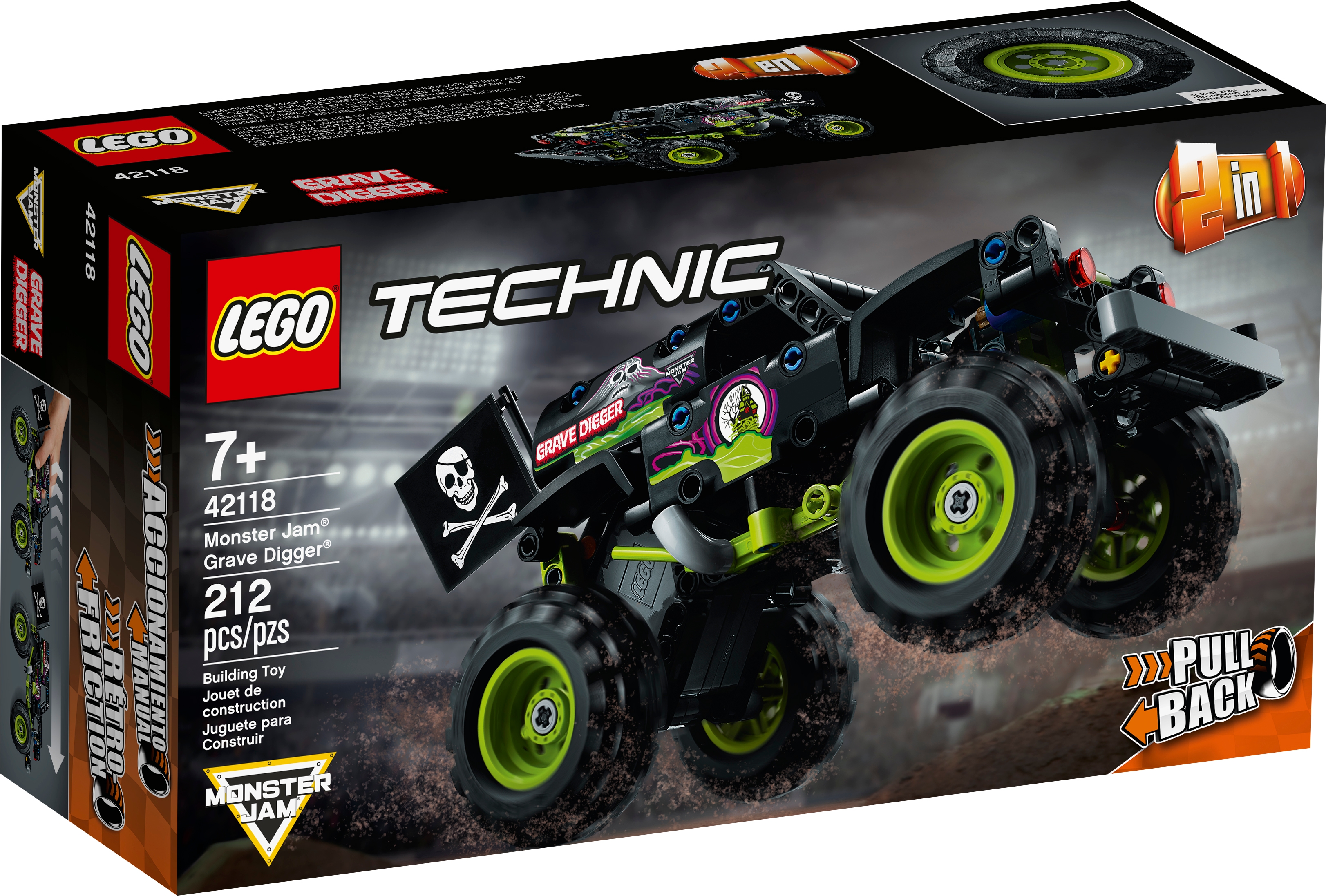 Monster Jam™ Grave Digger™ 42118 Technic™ | Buy online at the Official LEGO® Shop US