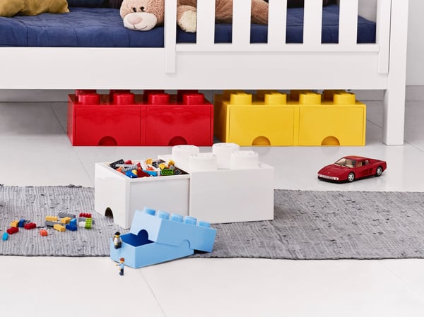 LEGO 5006131 Brique rouge de rangement LEGO® à tiroir 8 tenons — visuel 5 sur 5