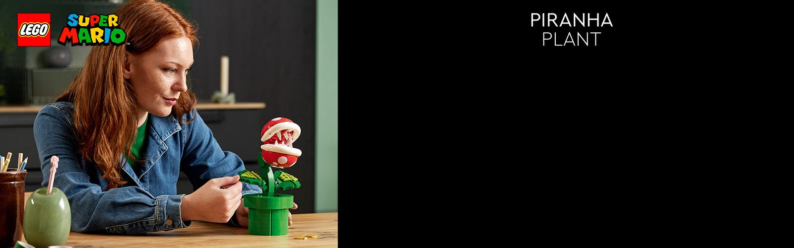 LEGO 71426 Super Mario Plante Piranha, Figurine Articulée avec Tuyau et 2  Pièces de Monnaie, Kit de Modelage pour Adultes, Décoration Intérieure,  Idée Cadeau pour Hommes, Femmes et Adolescents : : Jeux