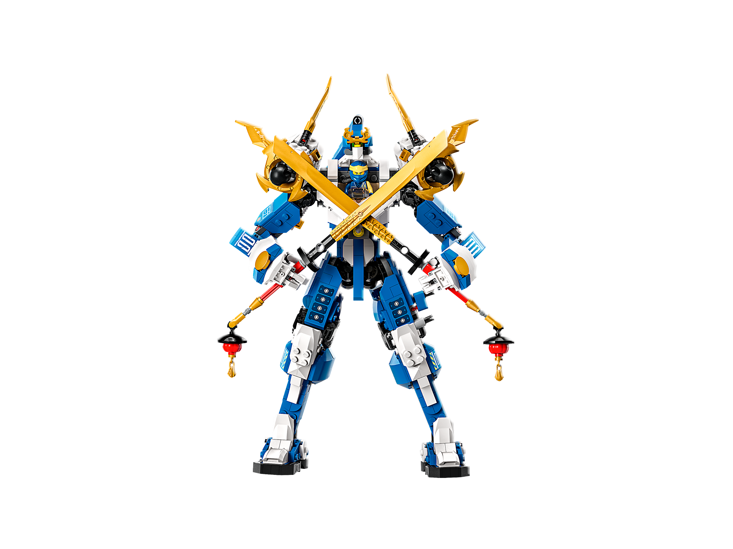 LEGO NINJAGO Jay's Titan Mech 71785, Large Action Figure Set, Battle Toy  for Kids, Boys and Girls with 5 Minifigures & Stud-Shooting Crossbow Playset