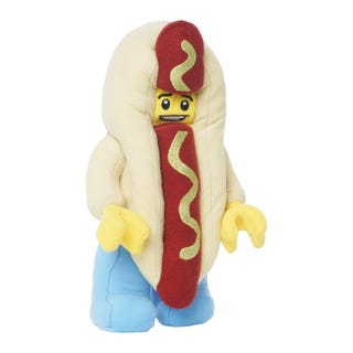 Hot dog jelmezes fiú plüss