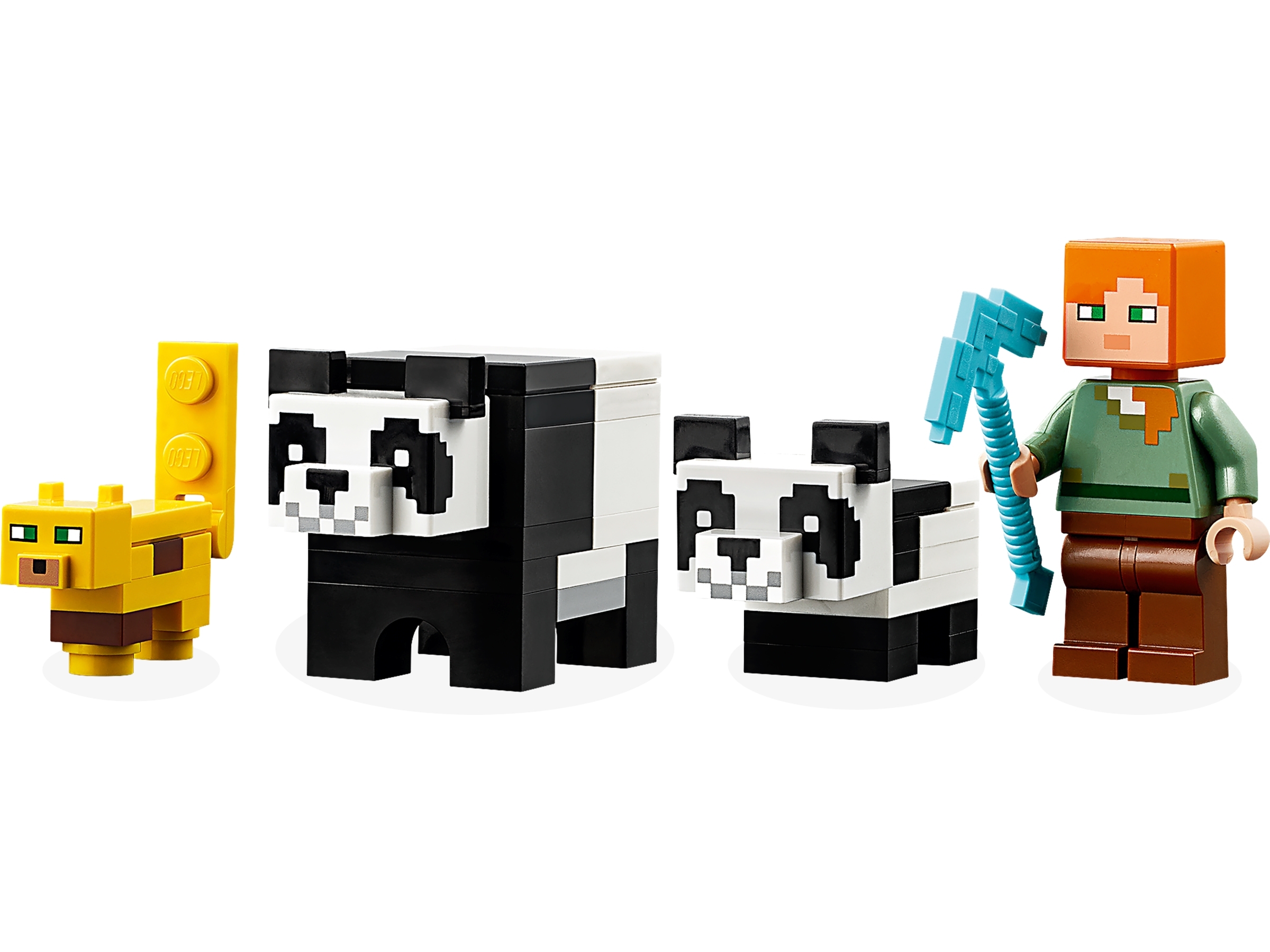 Lego Minecraft Animal Panda Grande atrás y blanco NUEVO