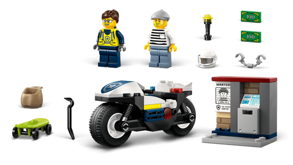 LEGO 60455 La course-poursuite en moto de police — visuel 4 sur 8