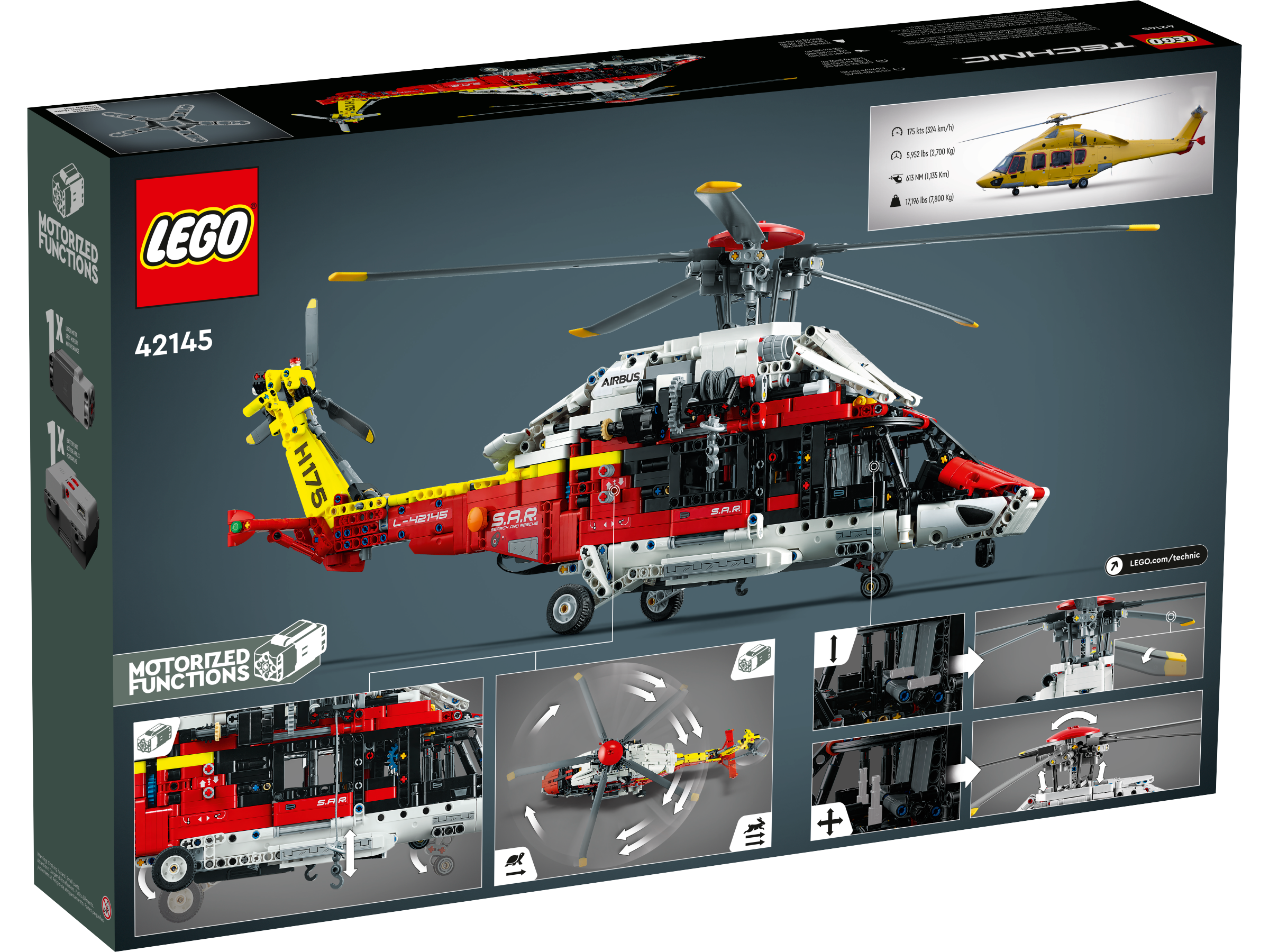 Airbus H175 Rescue Helicopter 42145, Technic™