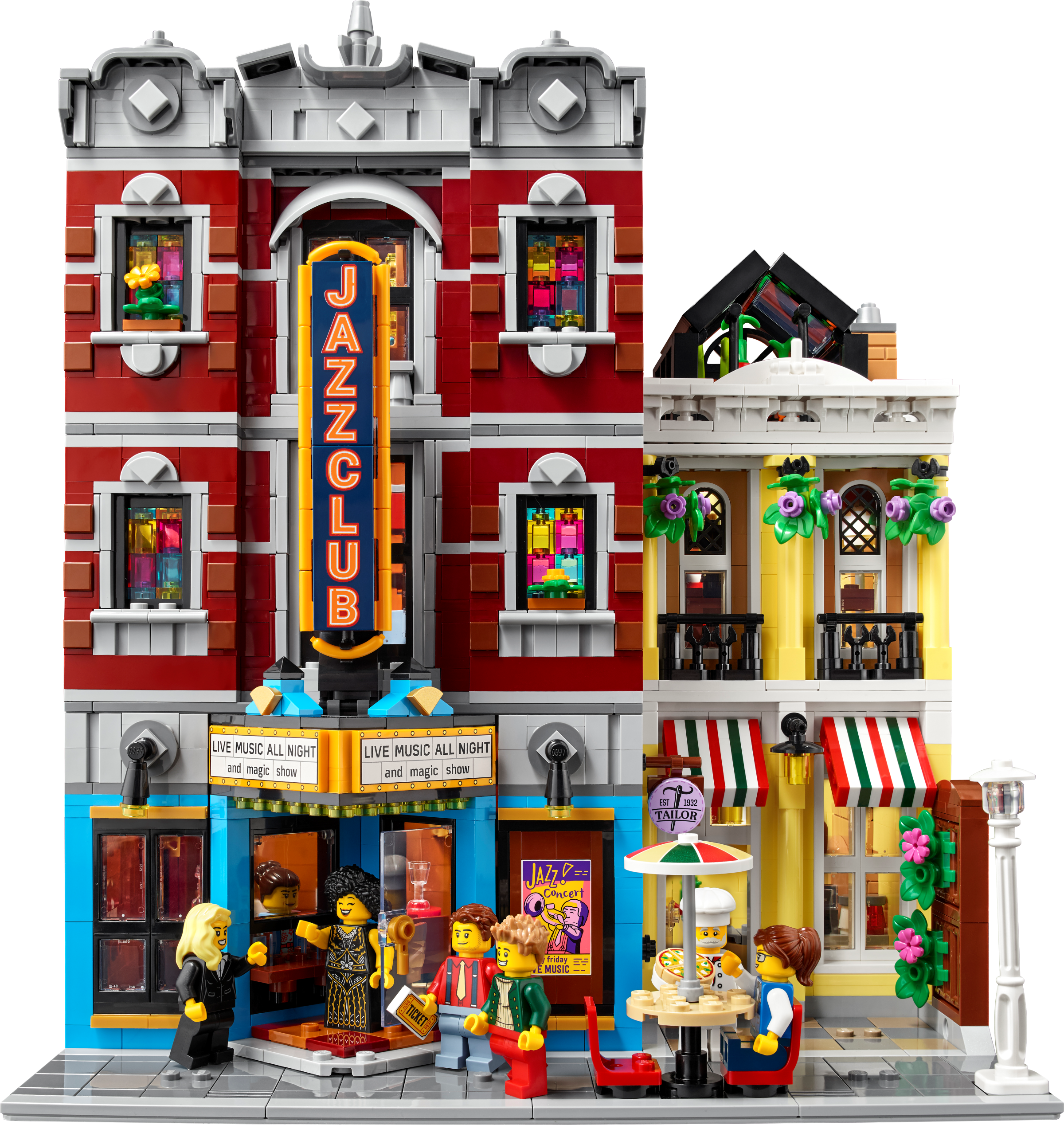 Countryside Supersonic hastighed en lille Jazz Club 10312 | LEGO® Icons | Buy online at the Official LEGO® Shop US