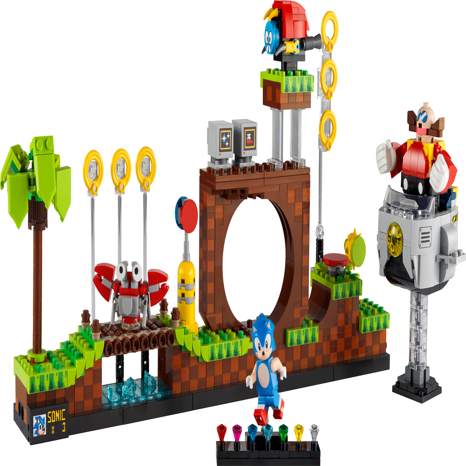 LEGO Ideas Sonic the Hedgehog 21331 - Green Hill Zone Set For Adults