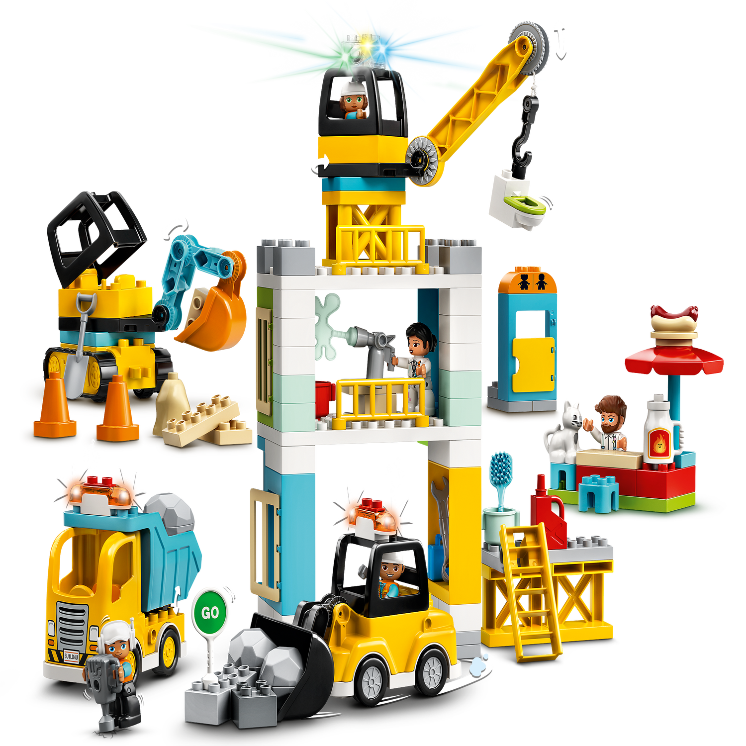 La grue et les engins de construction LEGO DUPLO (10933), 2 ans et plus