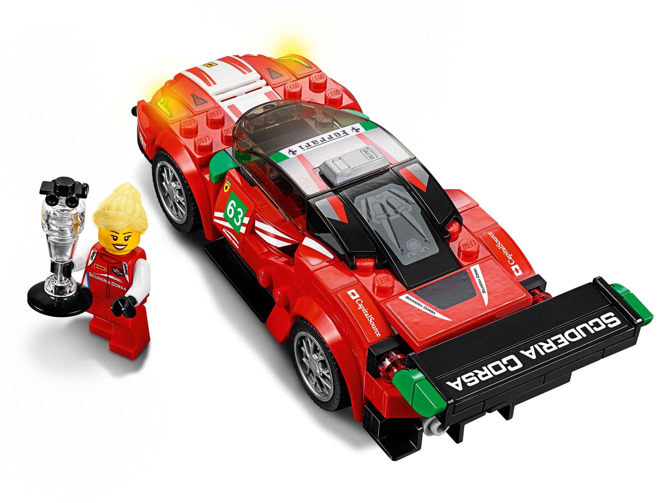 179 Pcs New Lego 75886 Ferrari 488 GT3 “Scuderia Corsa” 