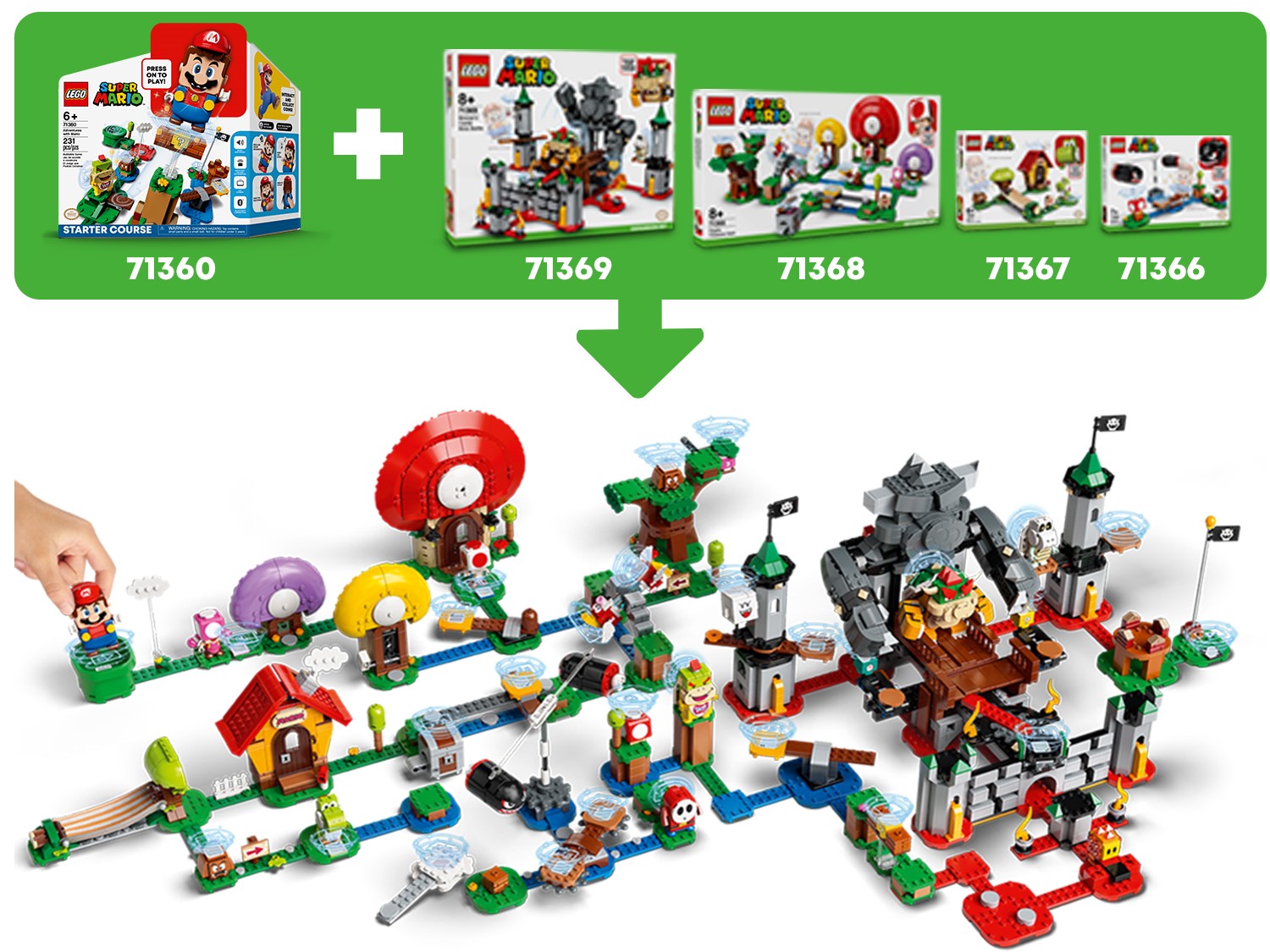 LEGO Super Mario Toad’s Treasure Hunt Expansion Set 71368 for sale online