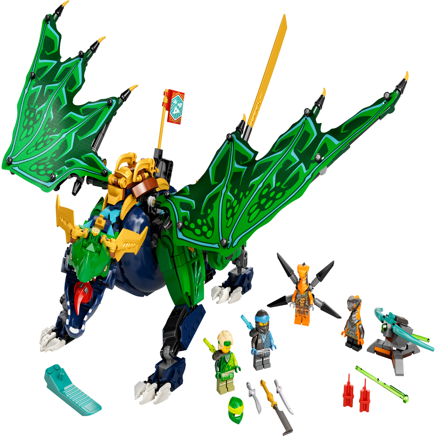 LEGO Ninjago Movie Minifigure - Lloyd with Blue Ninja Armor and Hair - wide 4