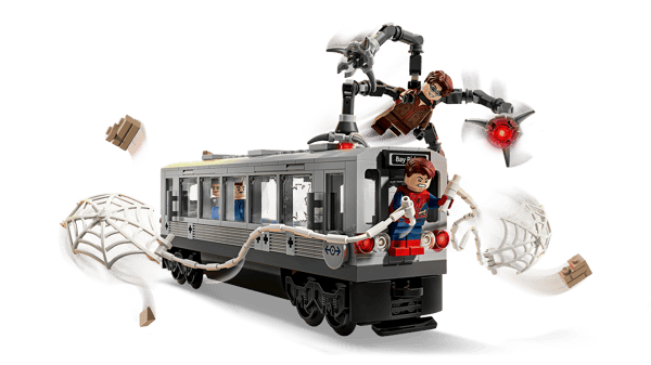 LEGO 76321 La scène du train de Spider-Man et Docteur Octopus — visuel 3 sur 8