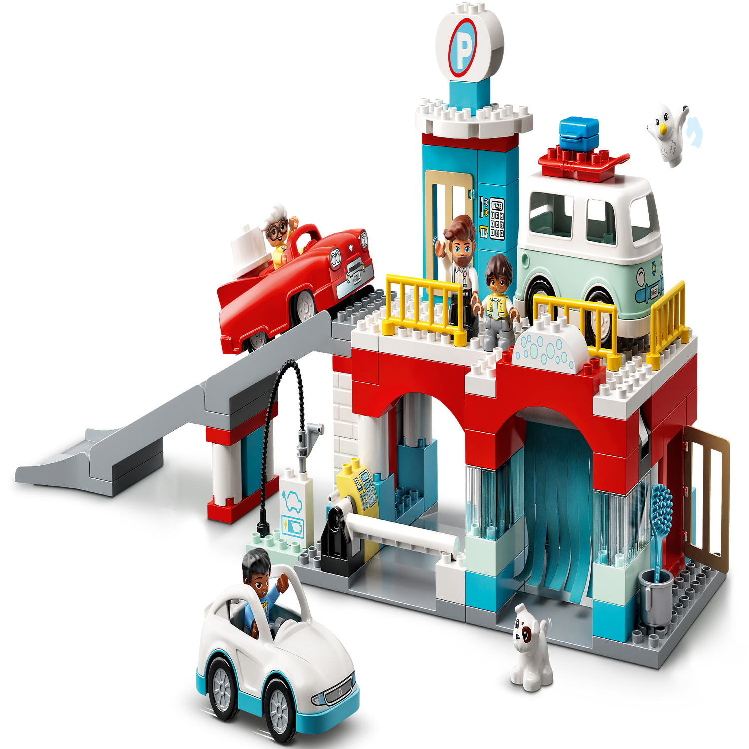 satire Vlekkeloos Mantsjoerije Parking Garage and Car Wash 10948 | DUPLO® | Buy online at the Official LEGO®  Shop US