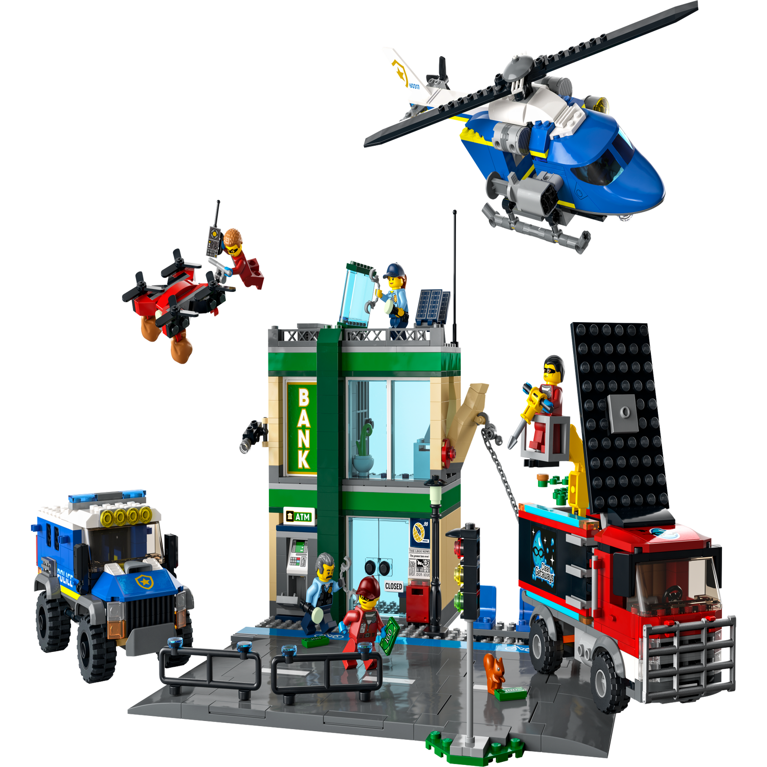 LEGO® – Politieachtervolging bij de bank – 60317