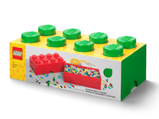 8-Stud Storage Brick – Green