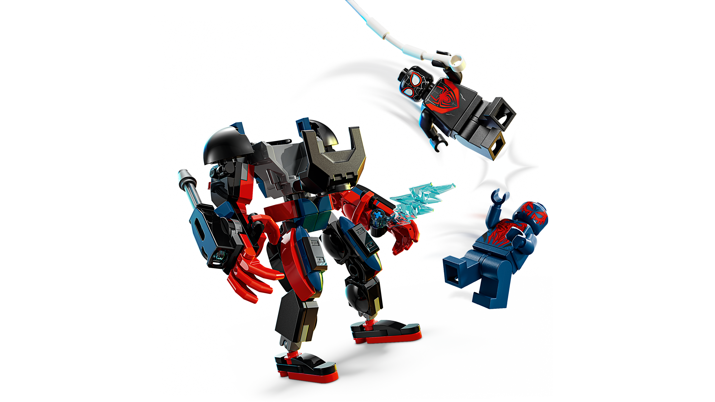 マーの助✨ マイルズ・モラレスのメカスーツとスパイダーマン2099の戦い 76337