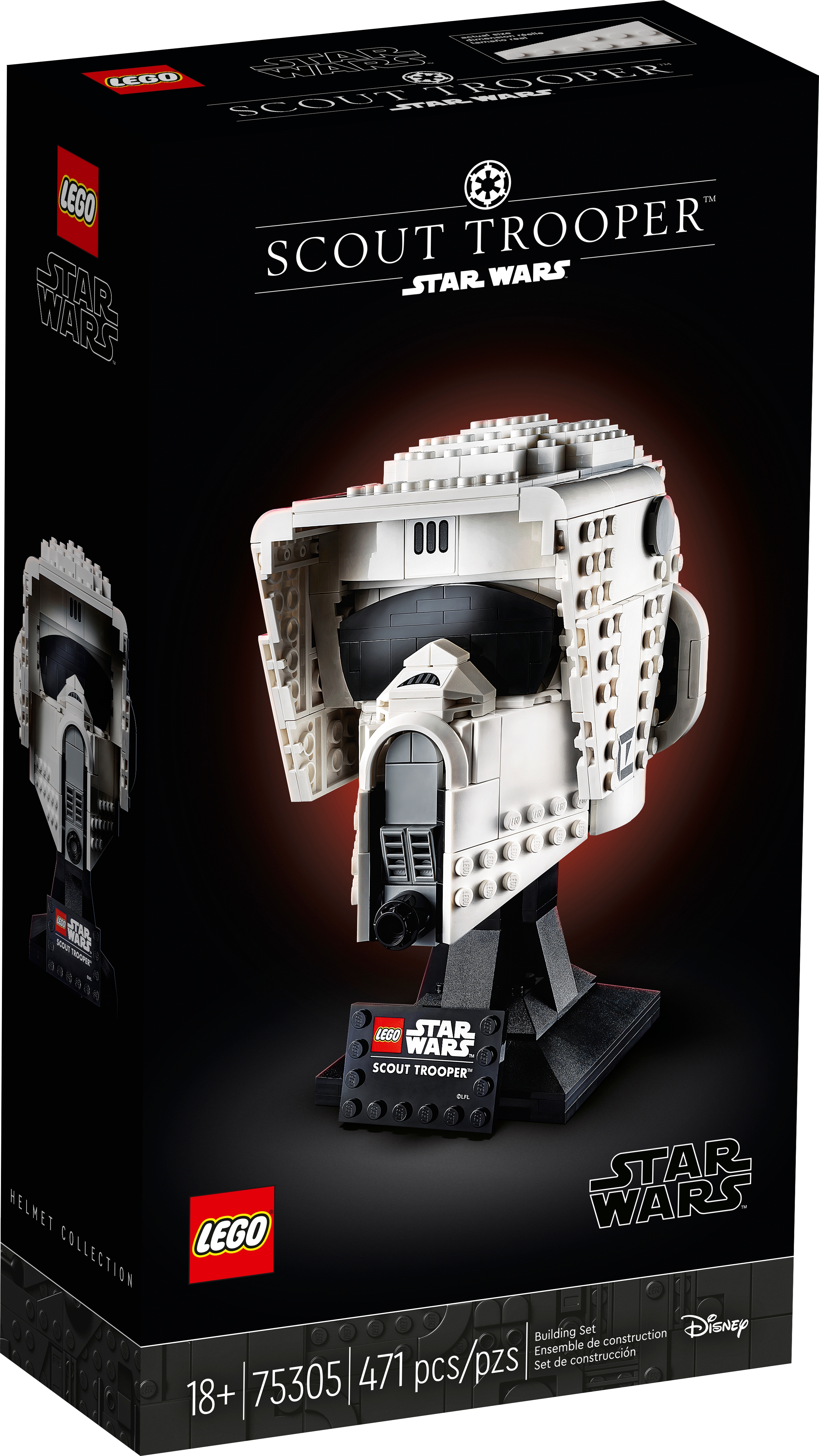 ☀ LEGO version Chapeau SW Starwars Star Wars Rebel Scout Trooper Casque Daft Punk 