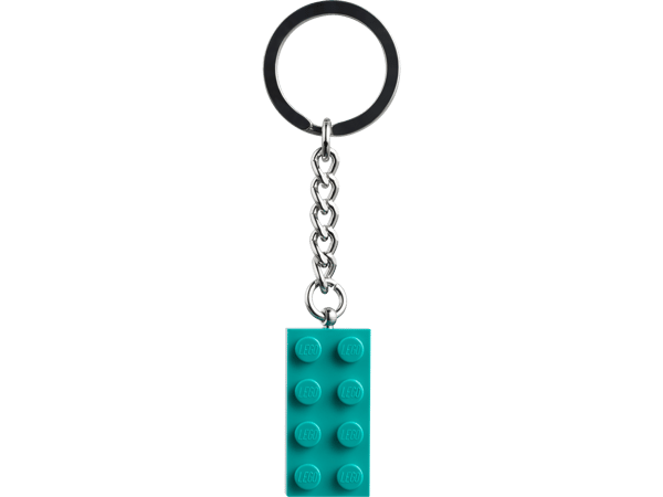LEGO 854303 Porte-clés Brique 2x4 bleu-vert vif