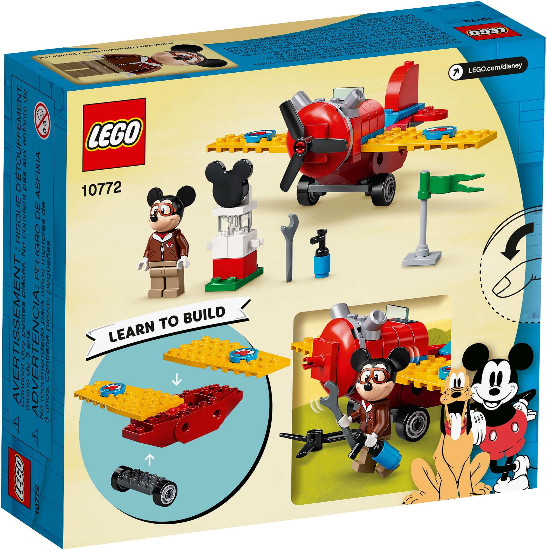 Bagged LEGO Disney Pilot Mickey Mouse Minifigure from 10772