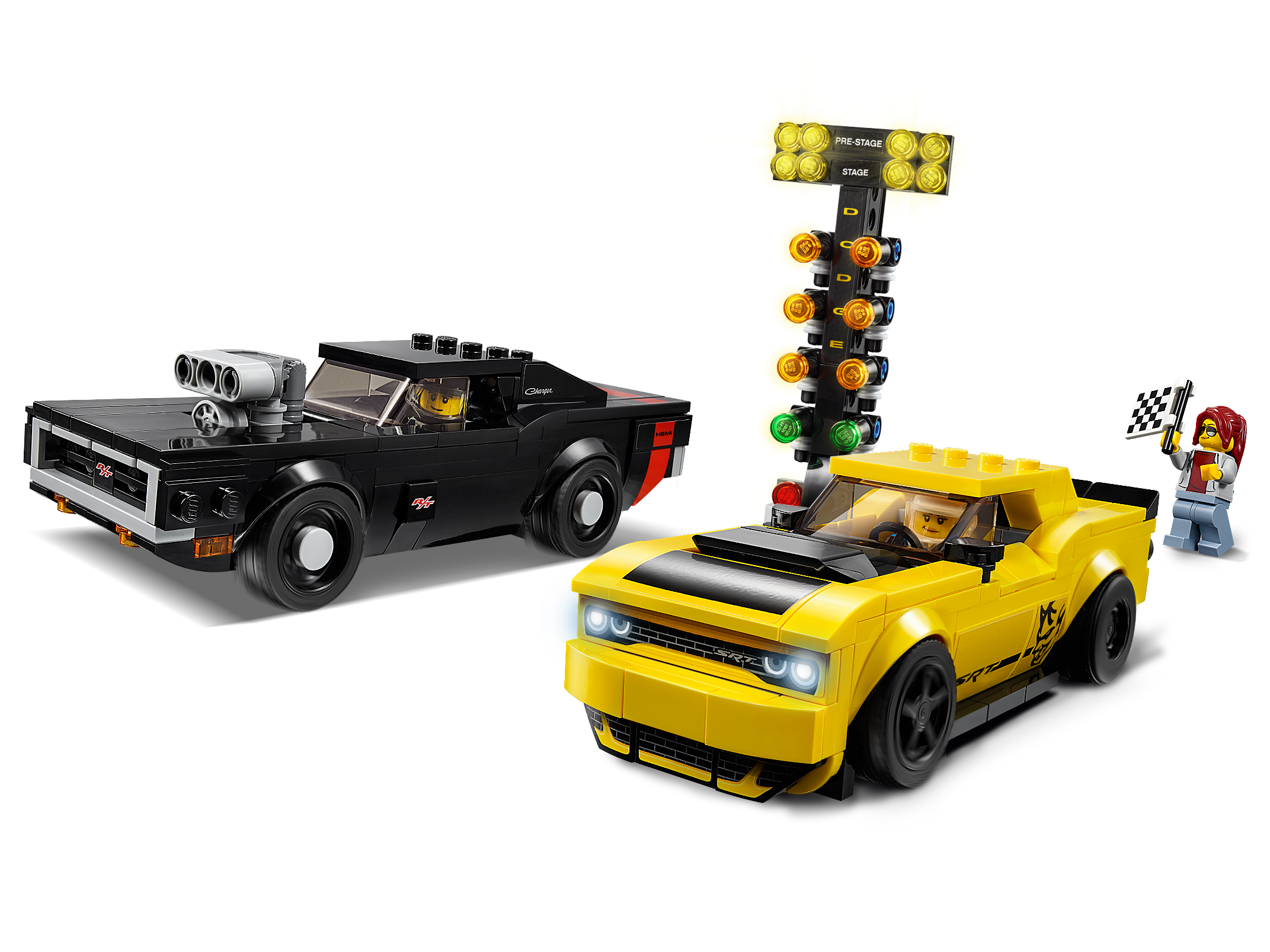 LEGO Speed Champions 75893-2018 Dodge Challenger Srt Demon E 1970 Dodge Charge 