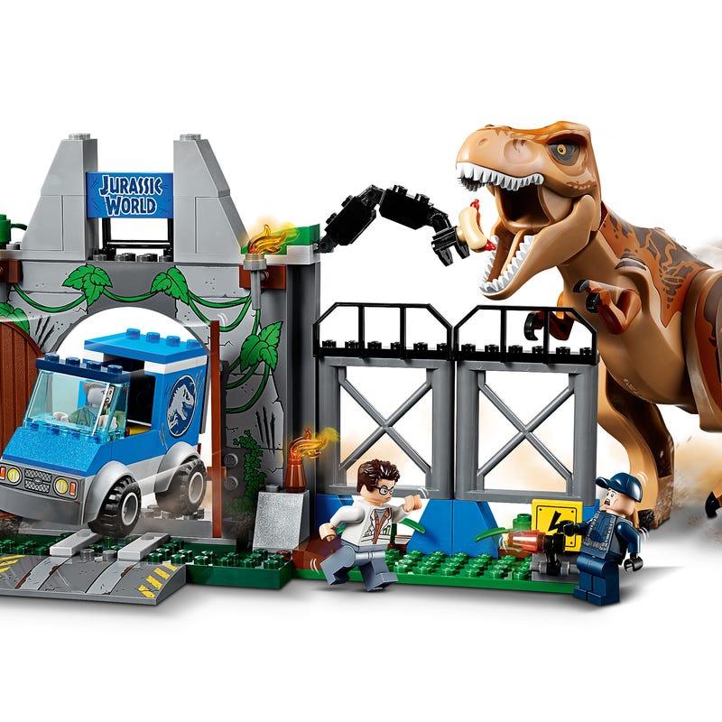 Fuga del rex 10758 Jurassic World™ Oficial LEGO® Shop US