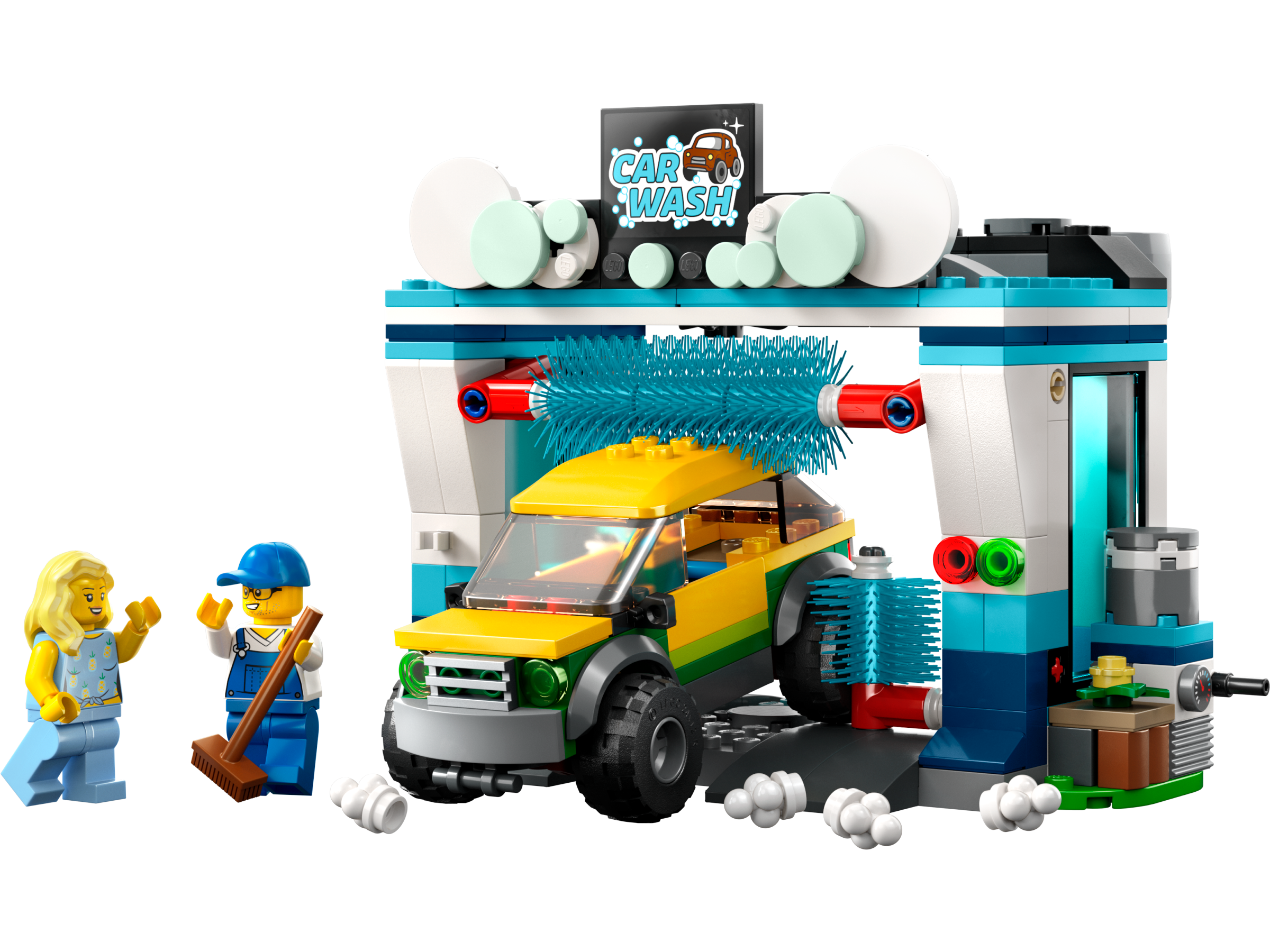 LEGO City 60362 - La Station de Lavage, Jouet pour Enfants Dès 6