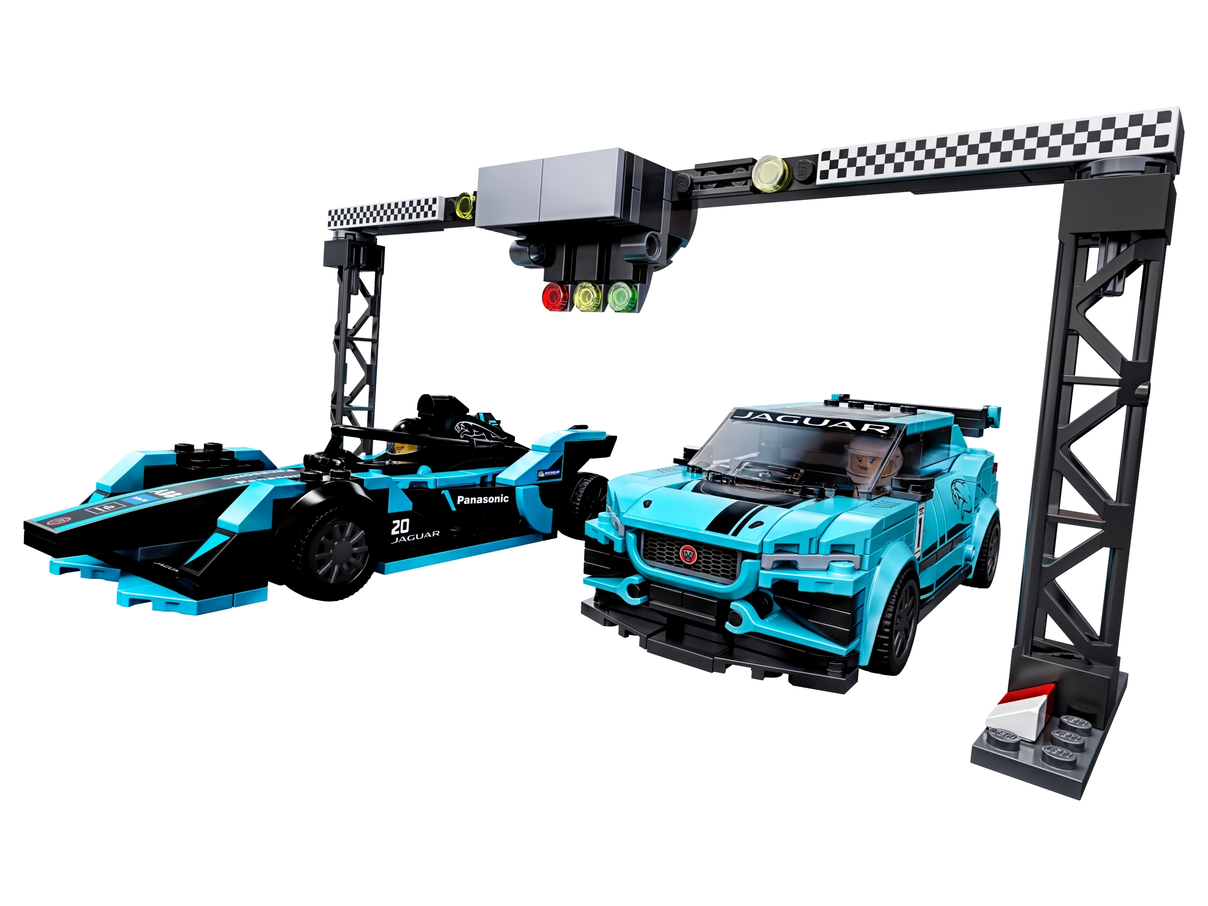 Lego Jaguar Panasonic GEN2 Fahrer Speed Champions Minifigur Mann Figur sc079 Neu 