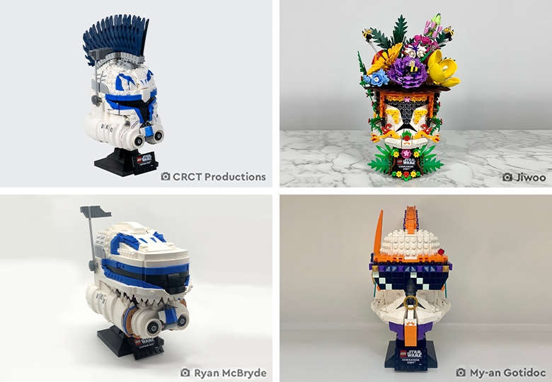 Voici à quoi ressemble une collection complète de casques LEGO
