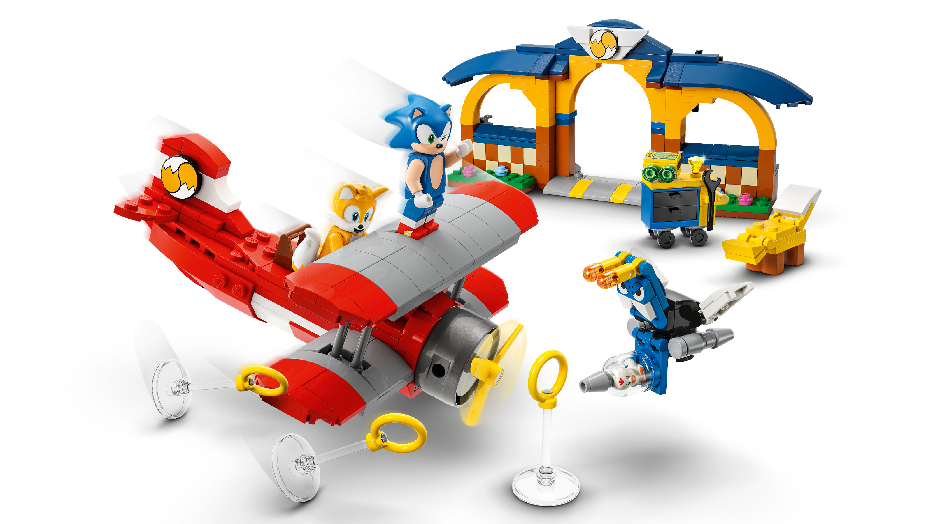 LEGO® Sonic the Hedgehog™ 76991 A Oficina de Tails e o Avião Tornado