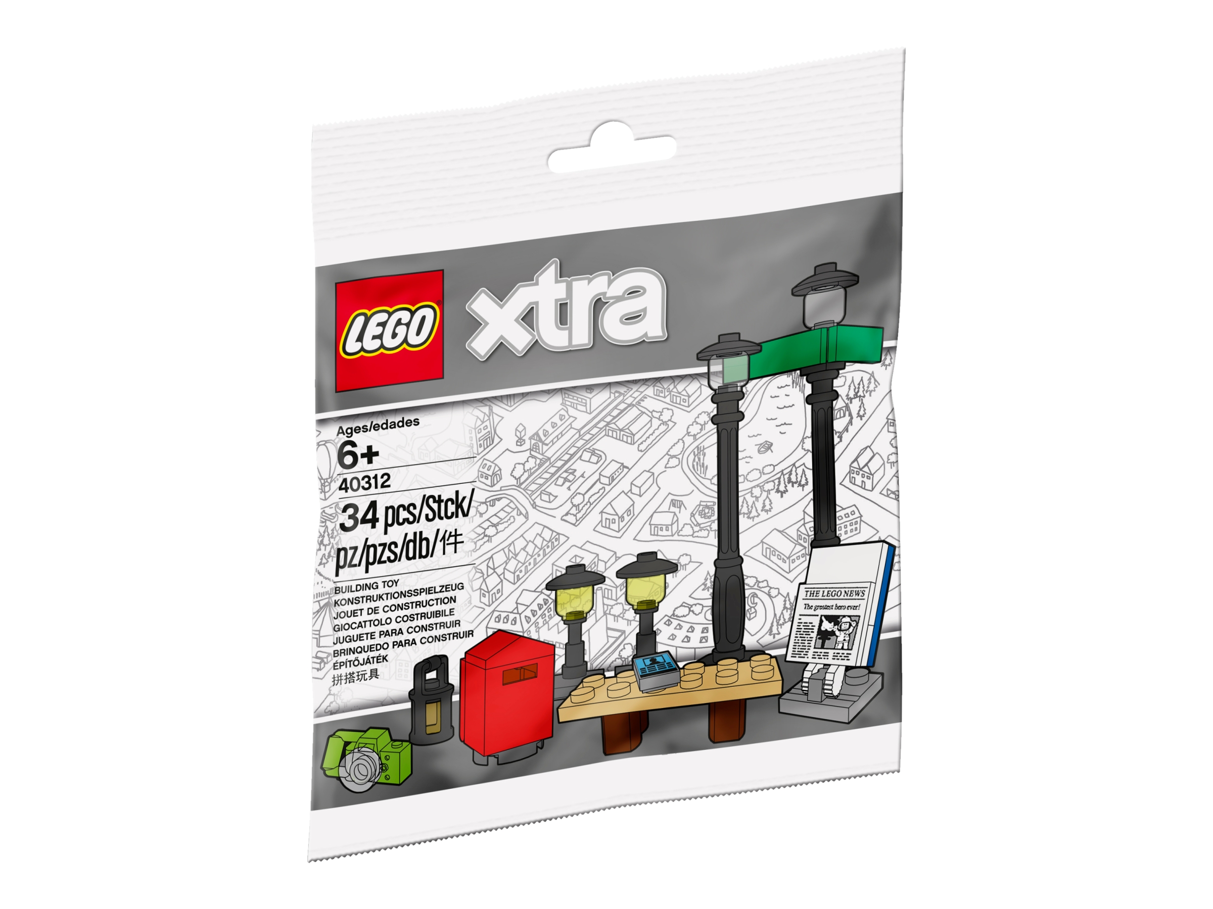 LEGO Street Lights/lampadaires x12 