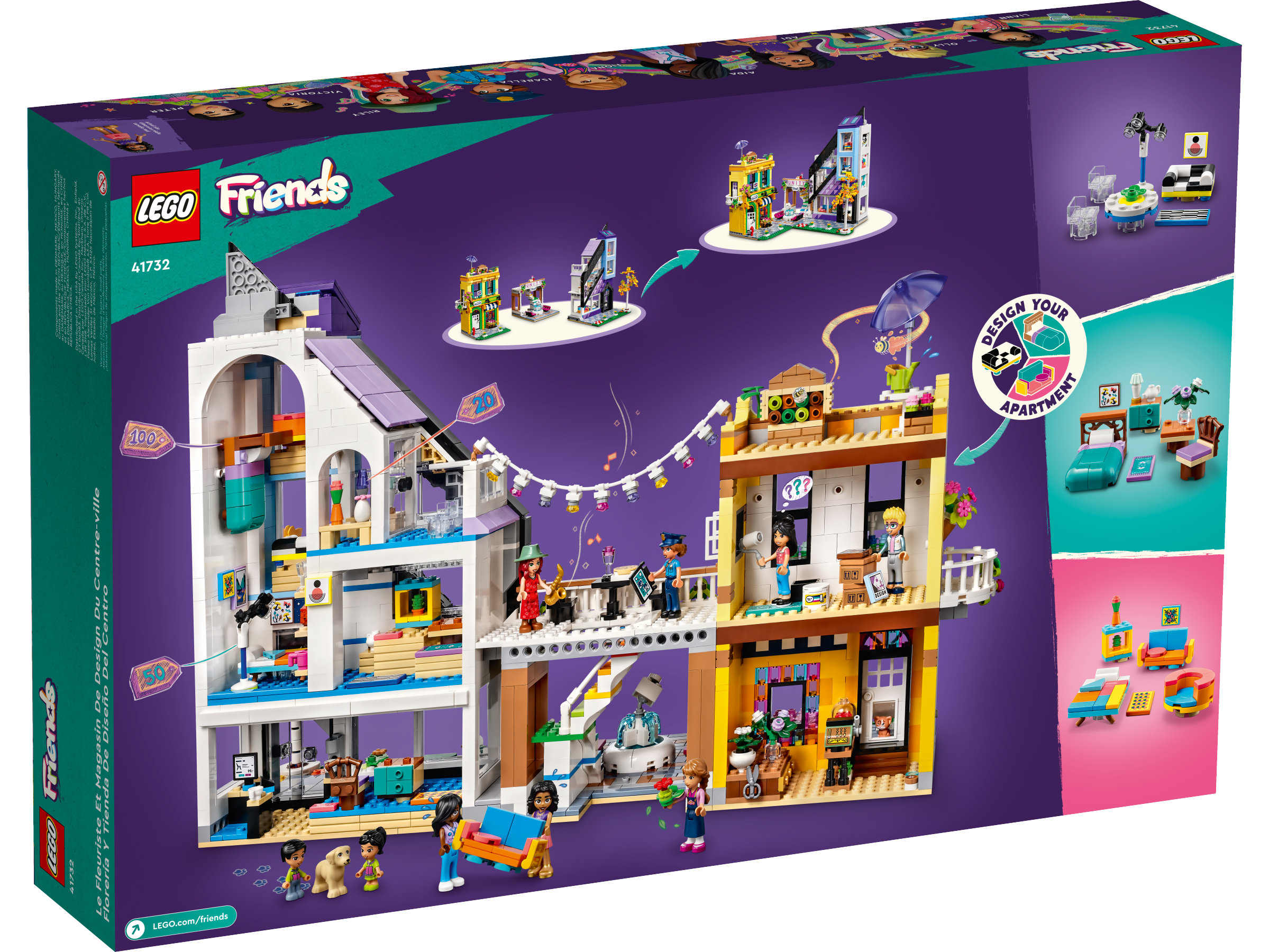 Review: LEGO Friends 41732 Downtown Flower and Design Stores - Jay's Brick  Blog