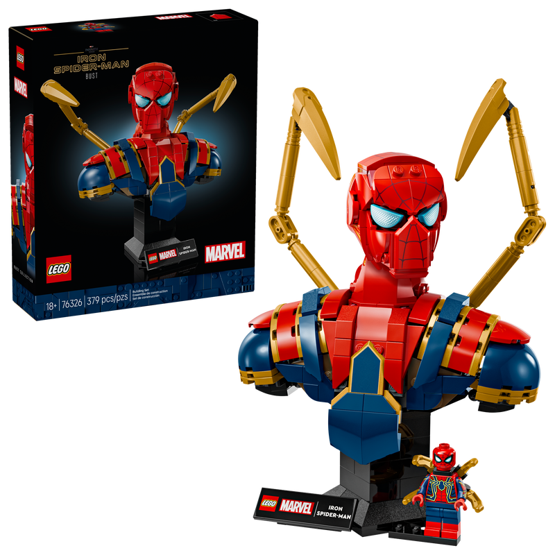 Iron Spider-Man Bust 76326 | Marvel | Buy online at the Official LEGO® Shop CA