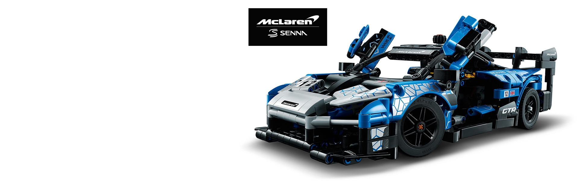 LEGO 42123 Technic McLaren Senna GTR Rennsportwagen Fahrzeug Bausatz 830 Teile 