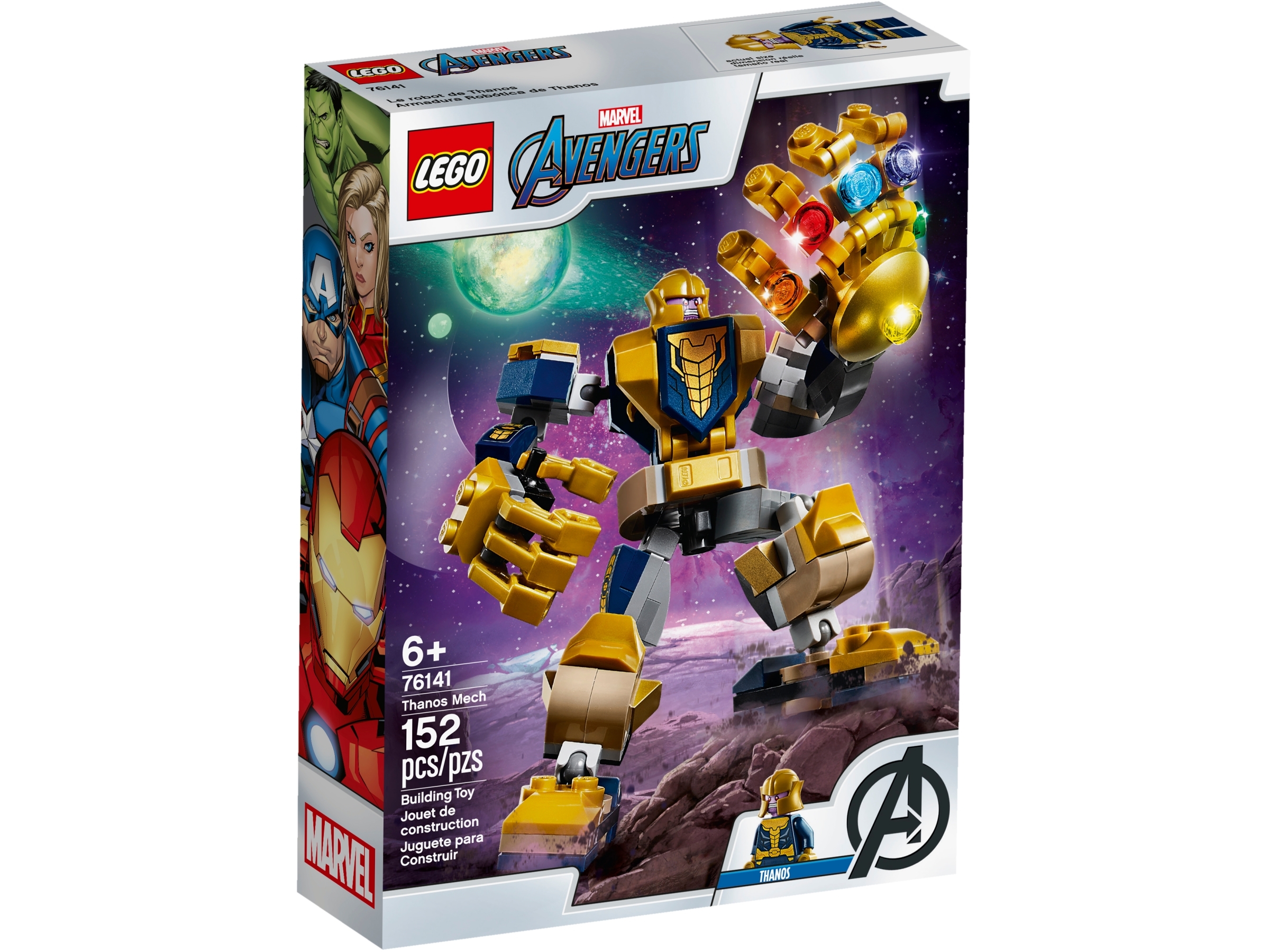 New Marvel Super Heroes LEGO® Thanos Avengers Endgame Minifigure 76141 Genuine 