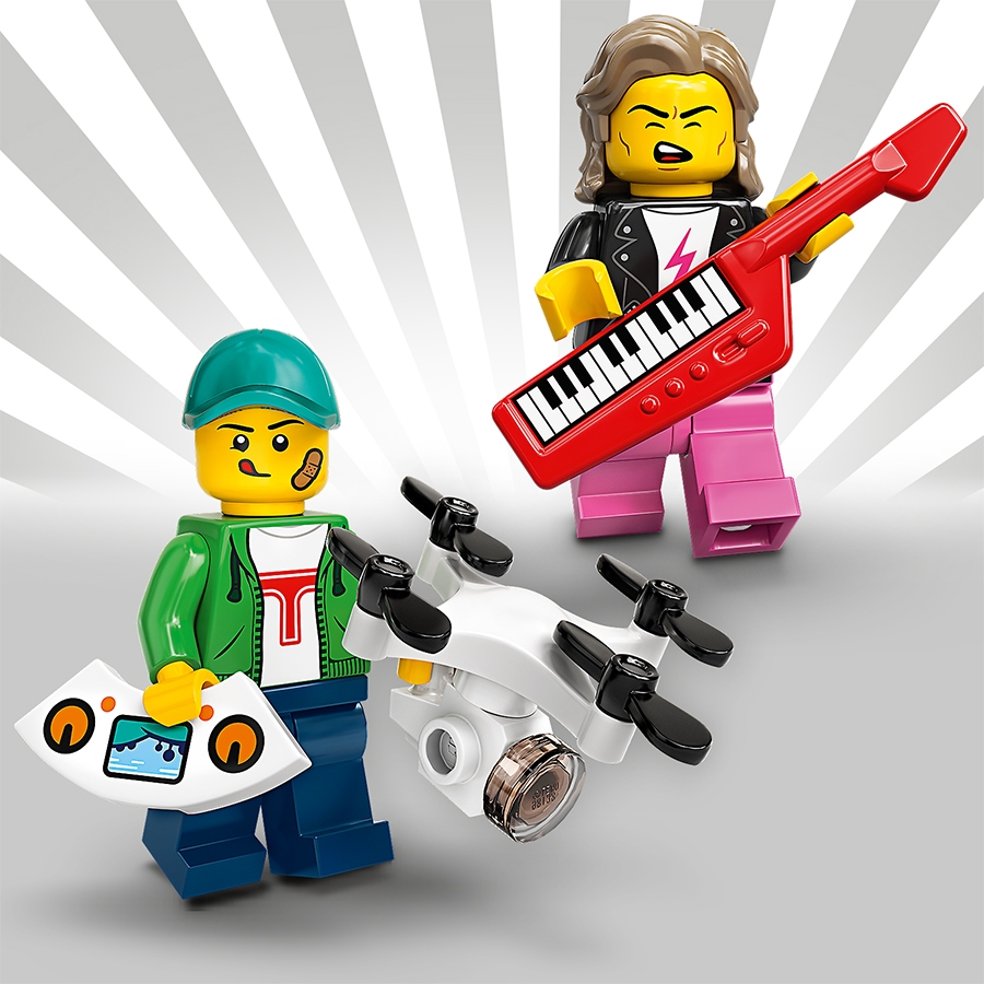Marco de la pantalla para mostrar Minifiguras Lego Serie 20-71027 Diseño 1 Logo 1
