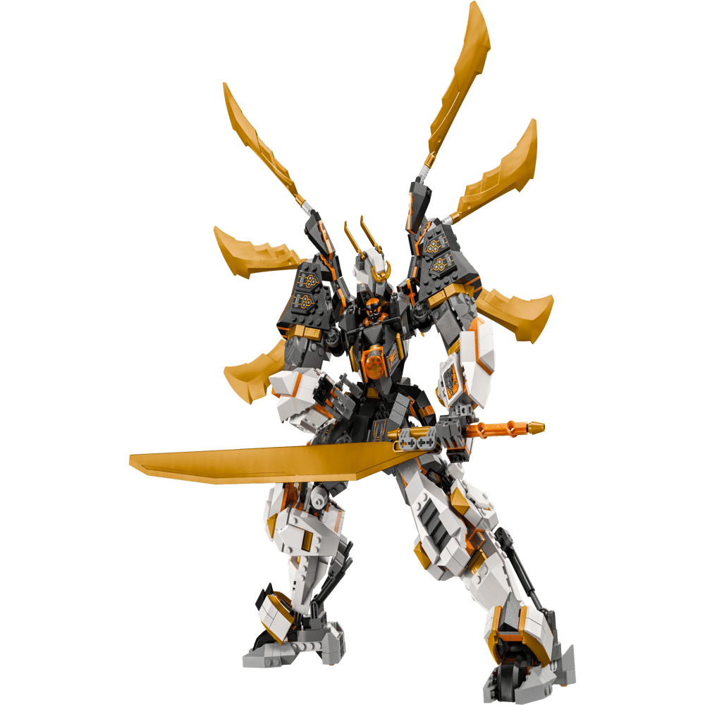 Cole’s Titan Dragon Mech, with blade wings and a large sword