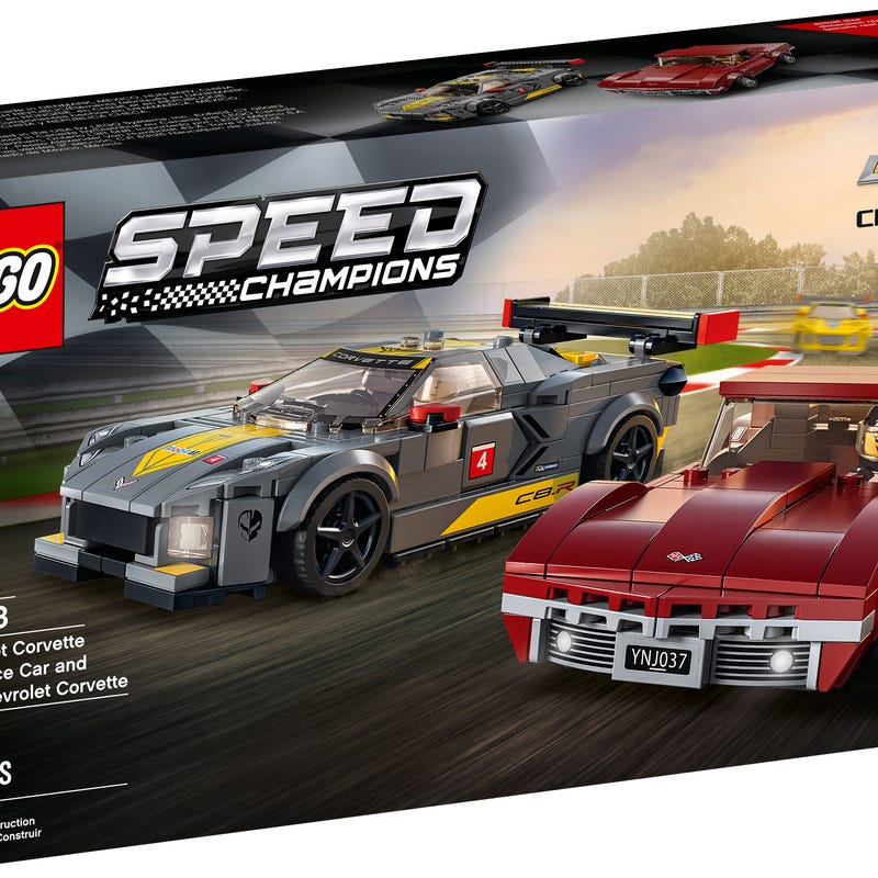 Chevrolet Corvette C8.R Race Car and 1969 Chevrolet Corvette