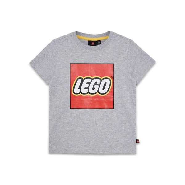 LEGO 5009092 T-shirt à manches courtes avec logo pour enfant – Gris mélangé