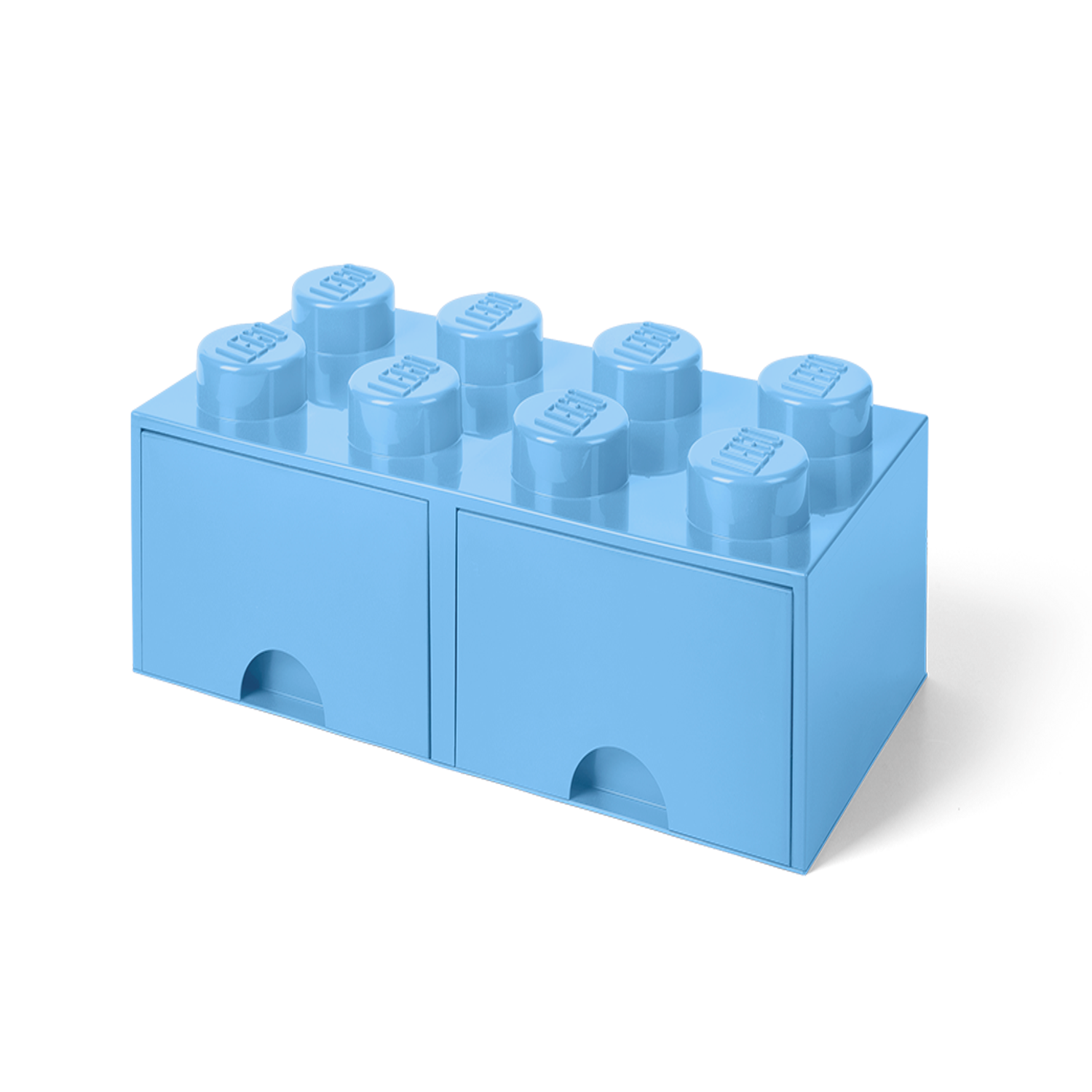 Mini-boite de rangement LEGO 8 tenons - Brique bleue – La Briqueterie