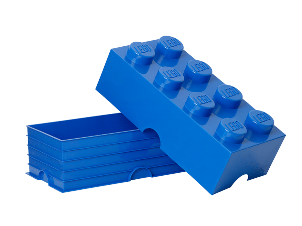 LEGO 5006921 La brique de rangement 8 tenons – bleu — visuel 3 sur 4