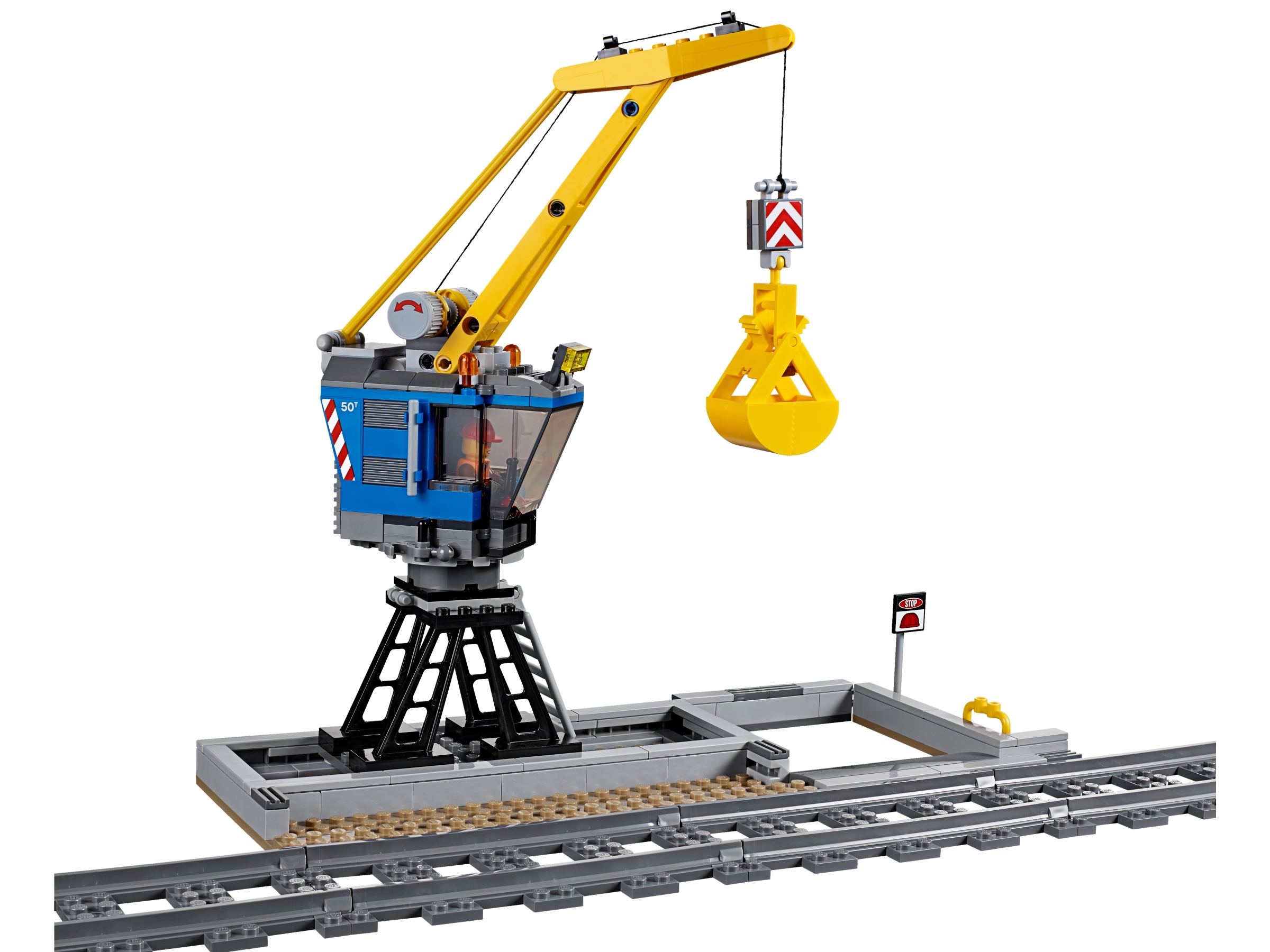 Lego® CITY Eisenbahn Kran Stütze Teil Bauteil WEISS CRANE ZUG 