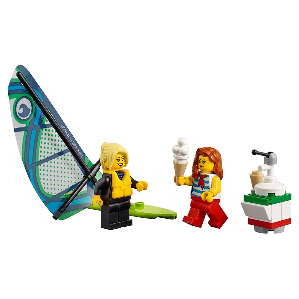 LEGO ® City 60153 Mme surferin avec planche de surf voile mer plage minifigur 