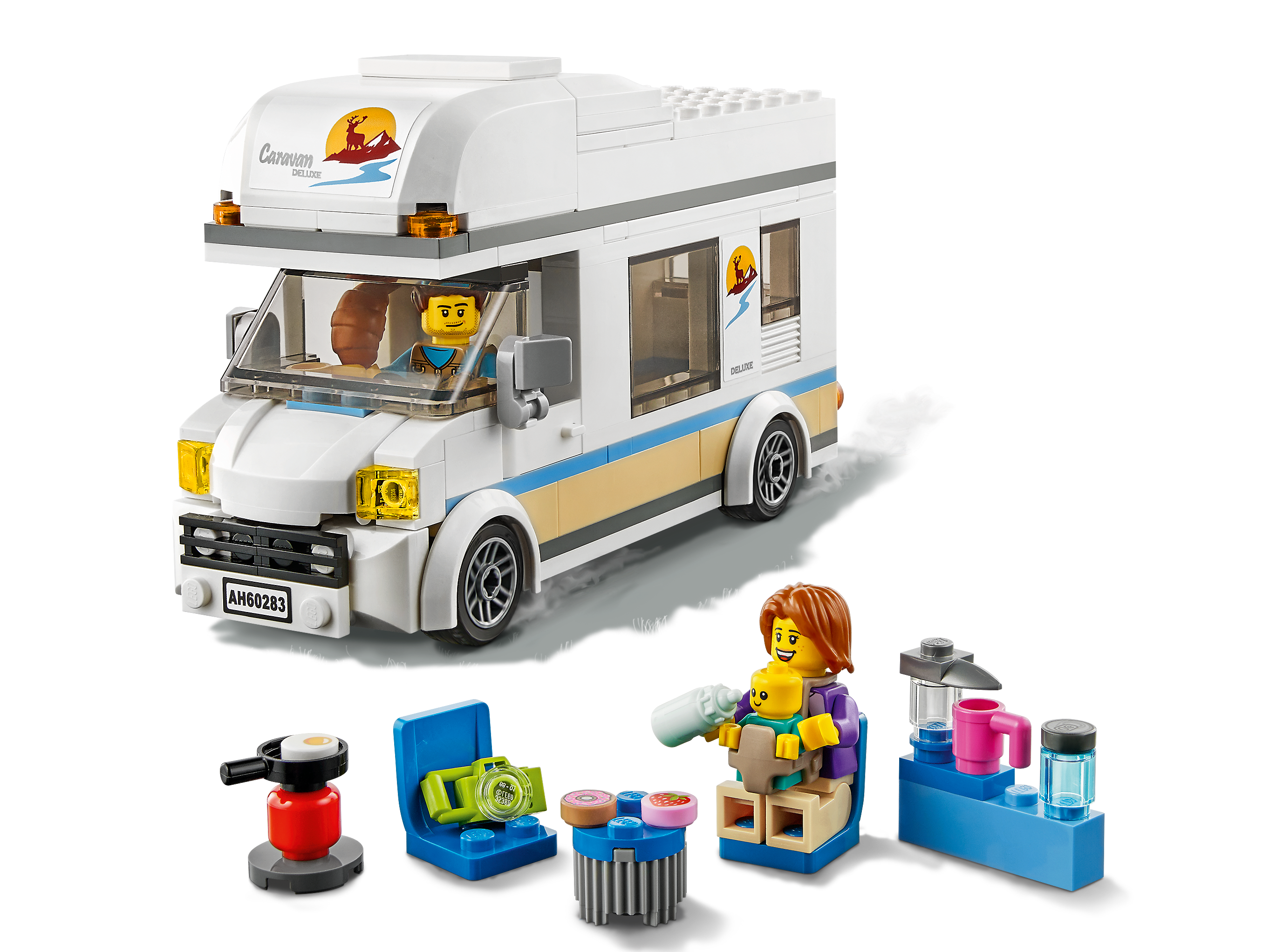 190 Pieces LEGO City Holiday Camper Van 60283 Building Kit for sale online